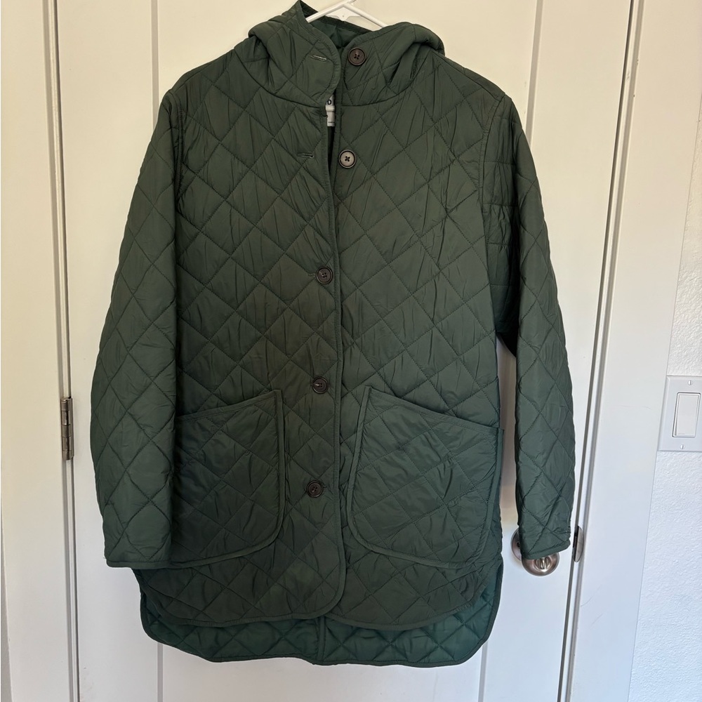 Old Navy Green Quilted Puffer Jacket